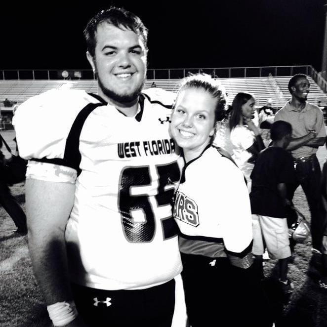 A super fun season in our relationship. Dev playing varsity football while I cheered for him on the sidelines.