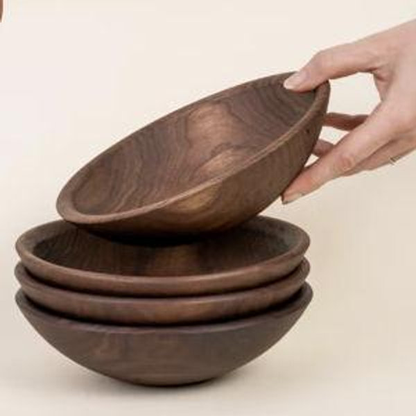 East Fork Walnut Wood Bowls : Set of 4