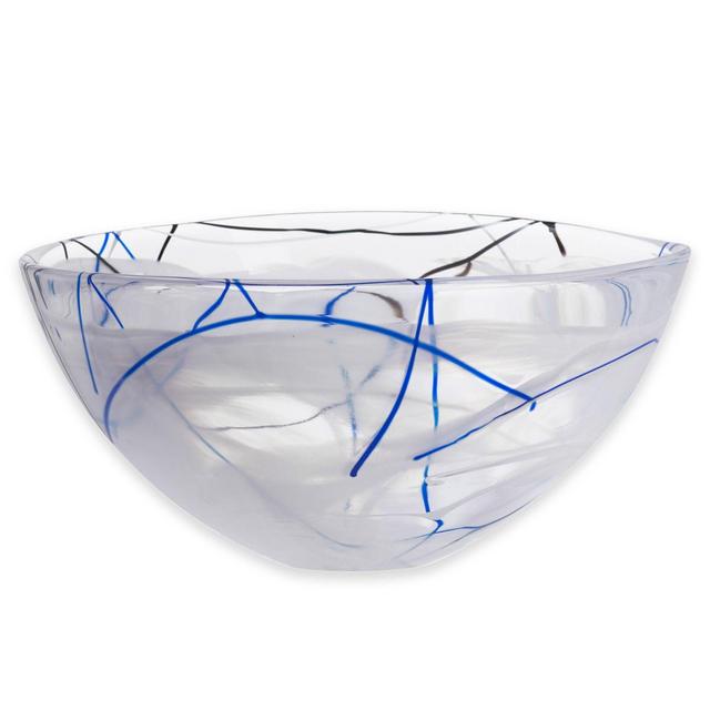 Kosta Boda Large Contrast Bowl in White