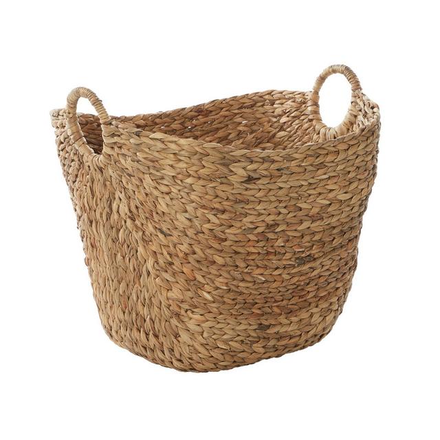 Brown Sea Grass Contemporary Storage Basket, 19 " x 20 " x 18 "