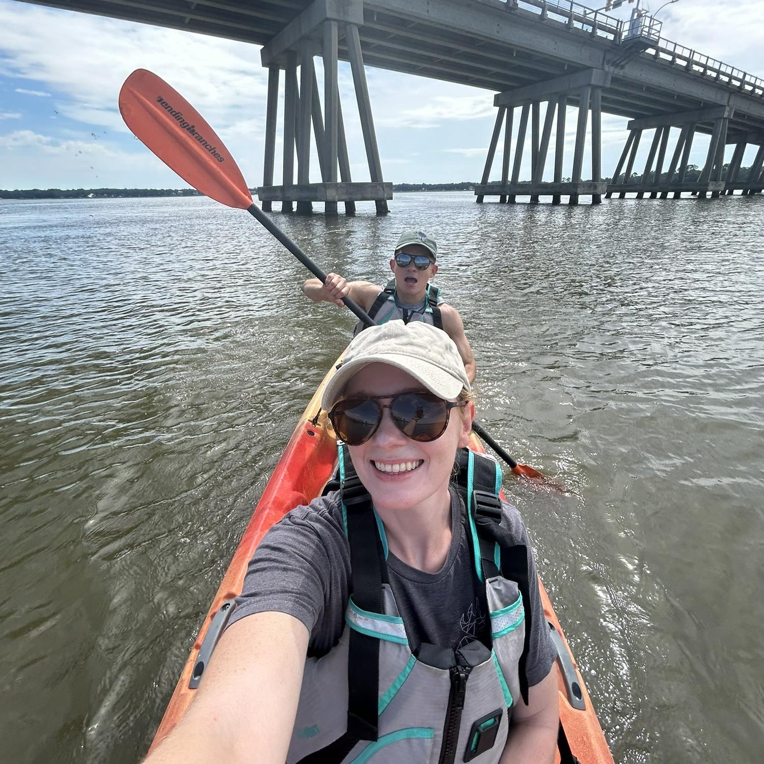 Kayaking in beautiful Beaufort, SC :)