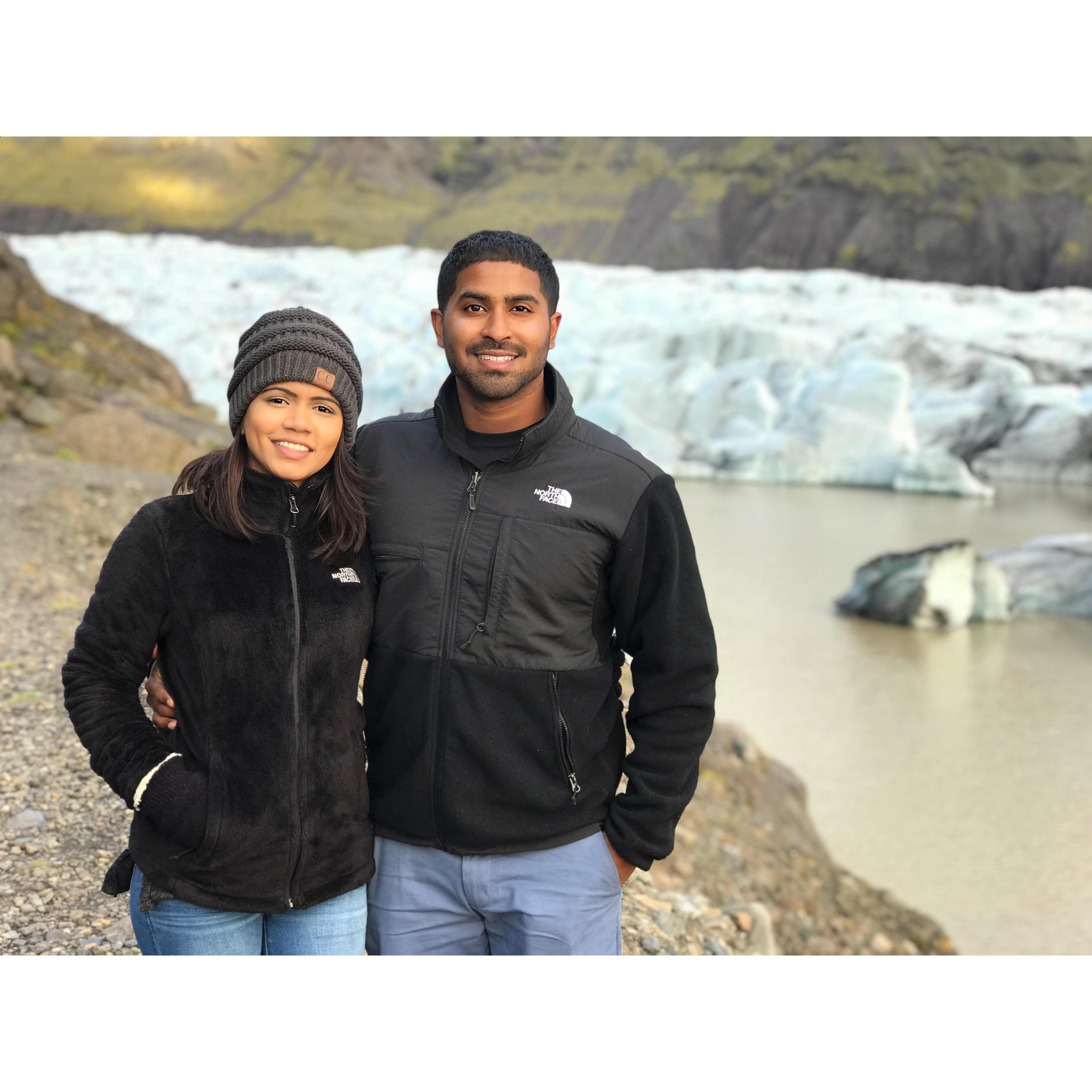 Iceland. Komal does not like the winter.