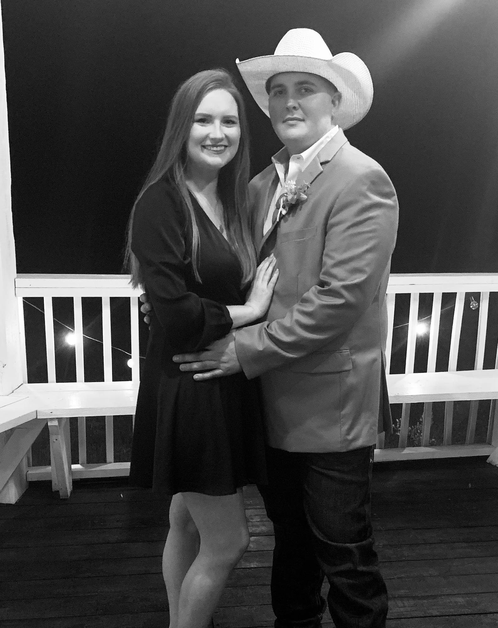 Joey was a groomsman in his friend Bailey's wedding
