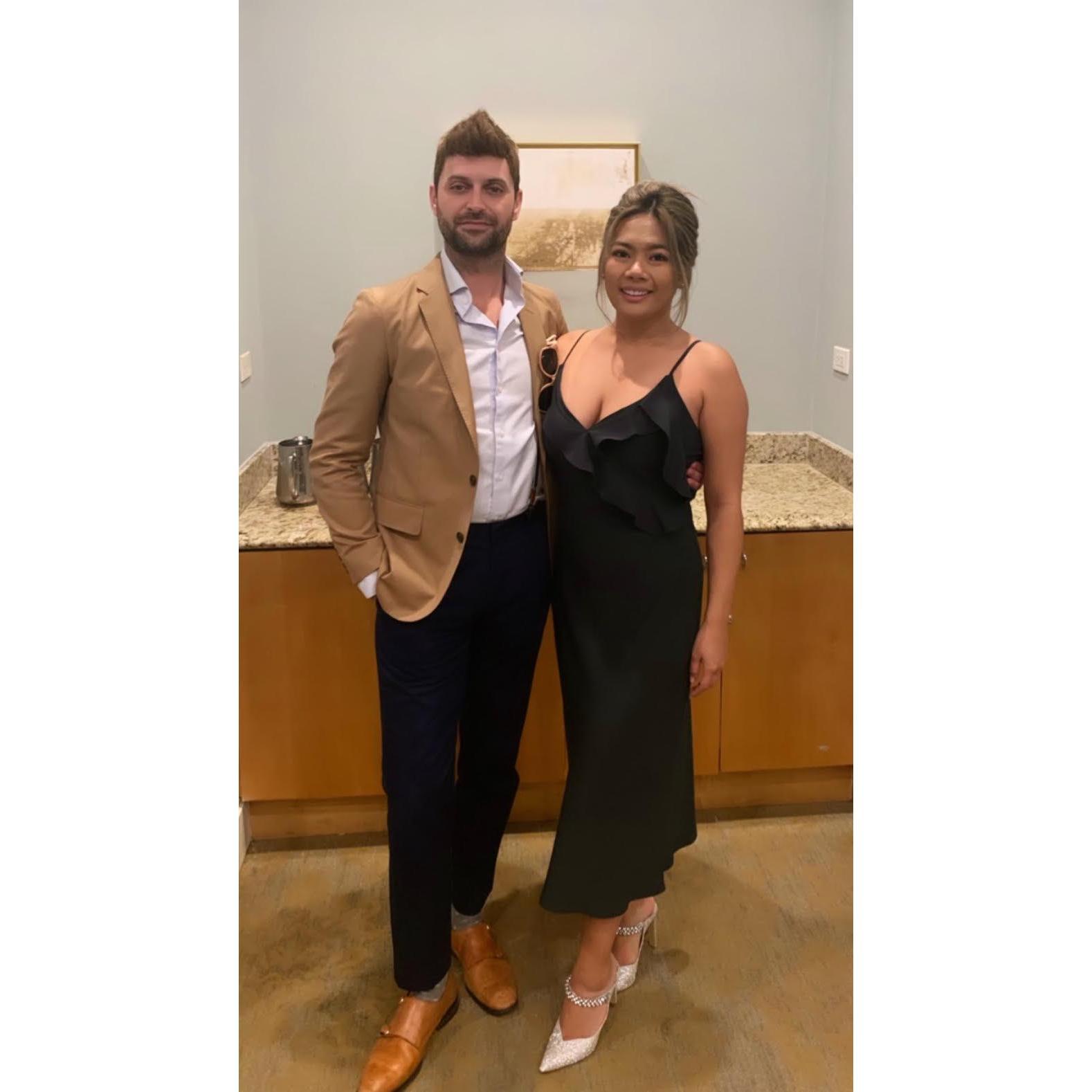 October, 2019: at Shannon & Gary's lovely rehearsal dinner