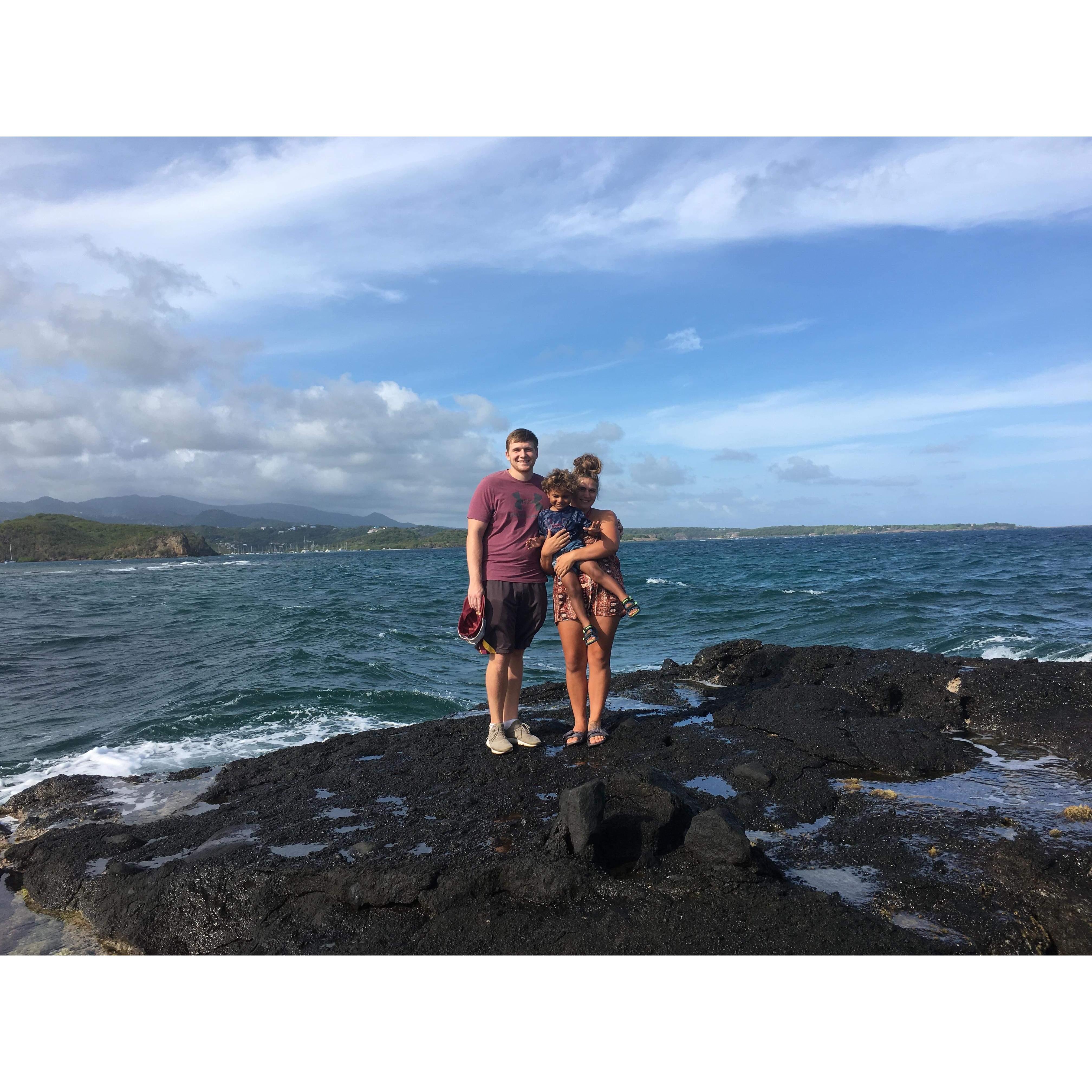 Discovering the little treasures around the island. Lance Aux Epine Tidal Pools.