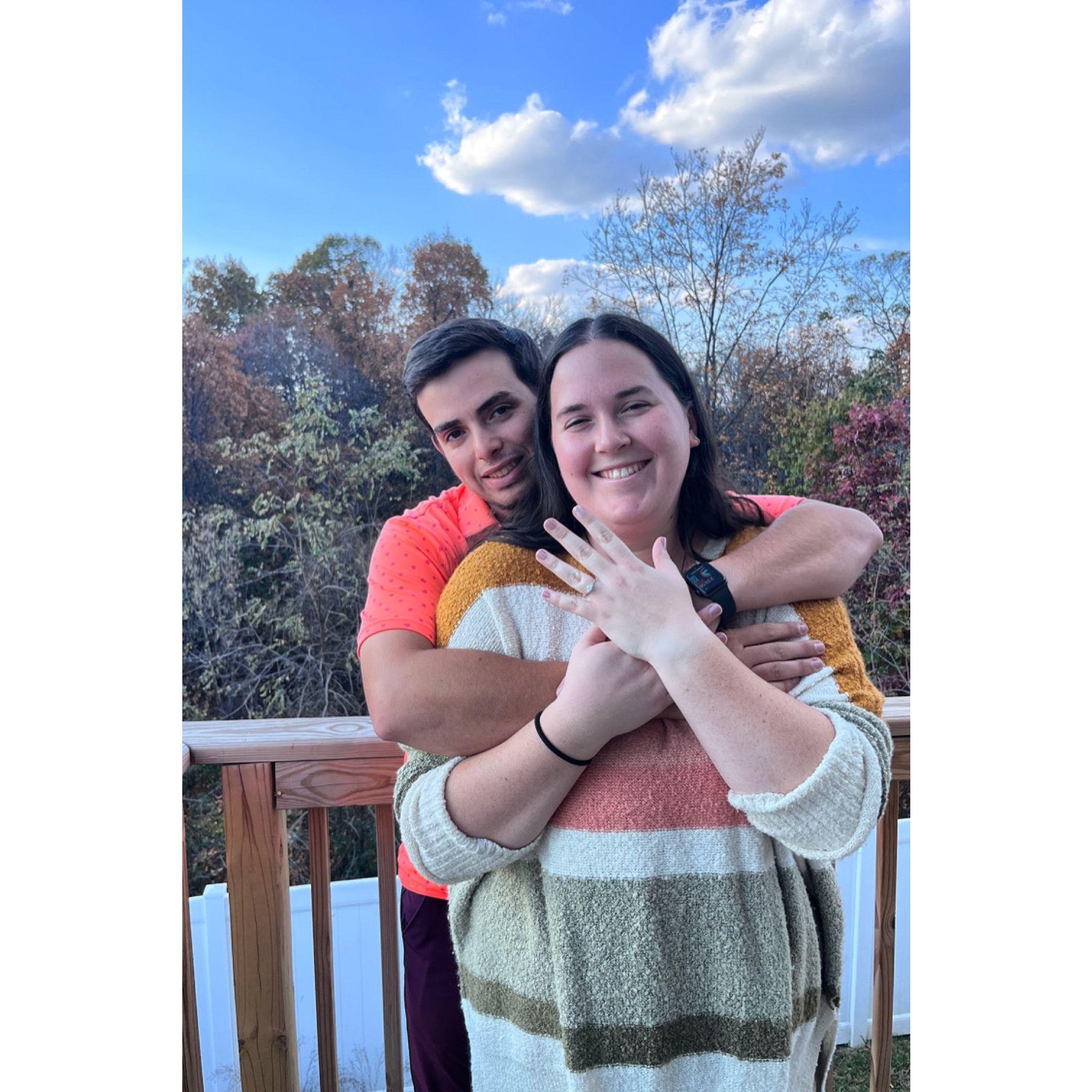 We got engaged! - October 20, 2023