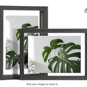 Egofine 5x7 Floating Frames Set of 2- Faded Black