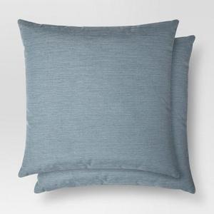 2pk Blue Throw Pillow 18"x18" - Threshold™