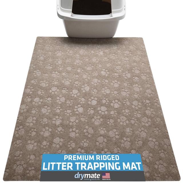 Drymate 28" x 34" Cat Litter Trapping Mat - Taupe