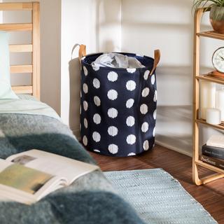 Coastal Decorative Portable Laundry Bin