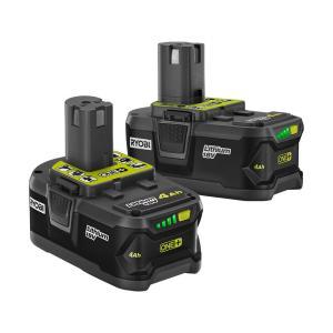 18-Volt ONE+ Lithium-Ion Battery Pack 4.0 Ah (2-Pack)
