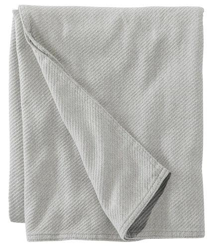 Maine Twill Blanket (Full/Queen in Heather Gray)