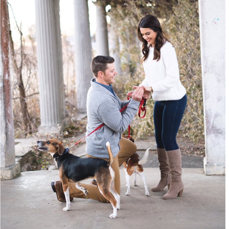 Jonathan proposing in November 2018