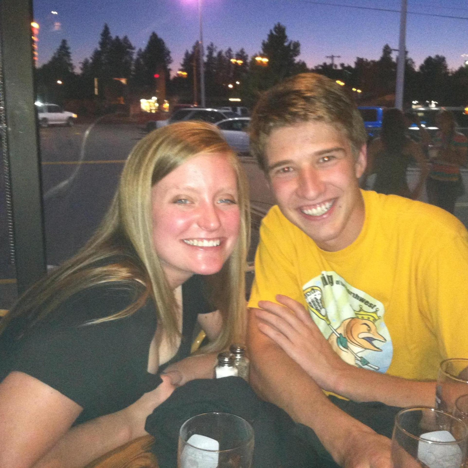 Not our first date, but definitely our first photo. July 2013.