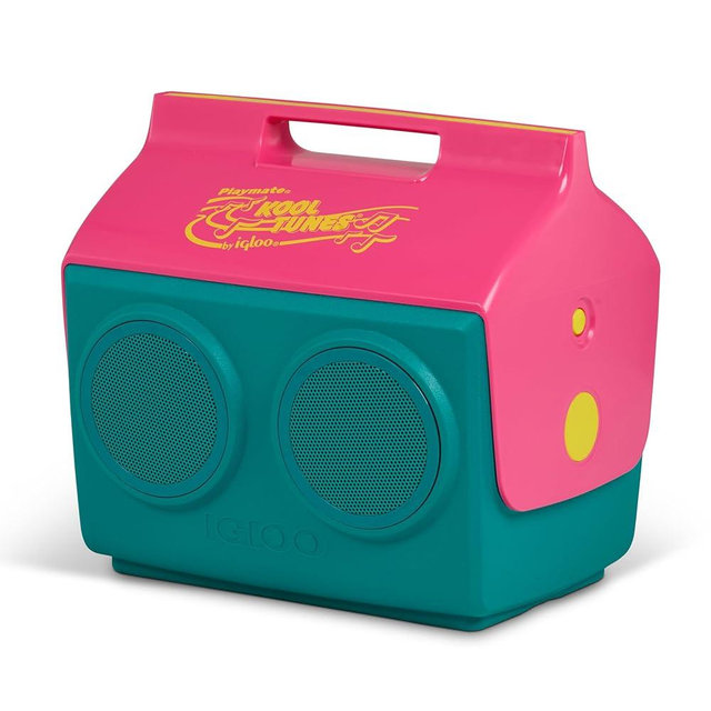 Igloo Kool Tunes Retro Bluetooth Boombox Cooler, 14 Qt Playmate Cooler with Speakers