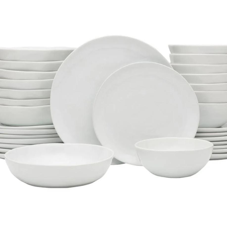 Everyday White® Organic 32 Piece Dinnerware Set, Service for 8