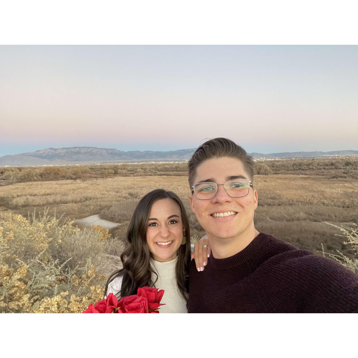 RIGHT after we got engaged!