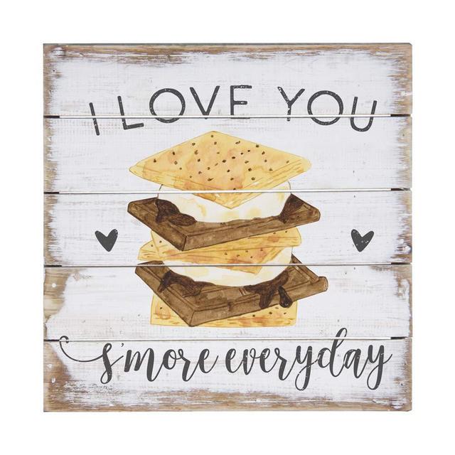 Simply Said, INC Perfect Pallets Petites - I Love You S'More Every Day, 6x6 in Wood Sign PET1814