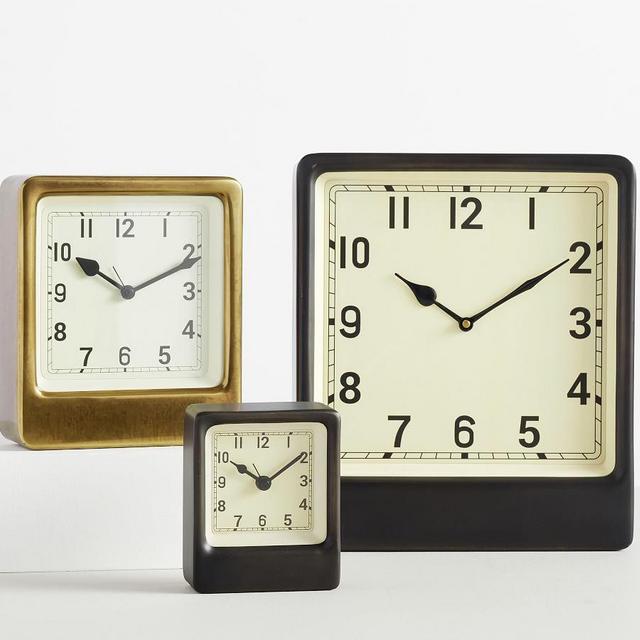 Anton Desktop Clock,Bronze,Medium