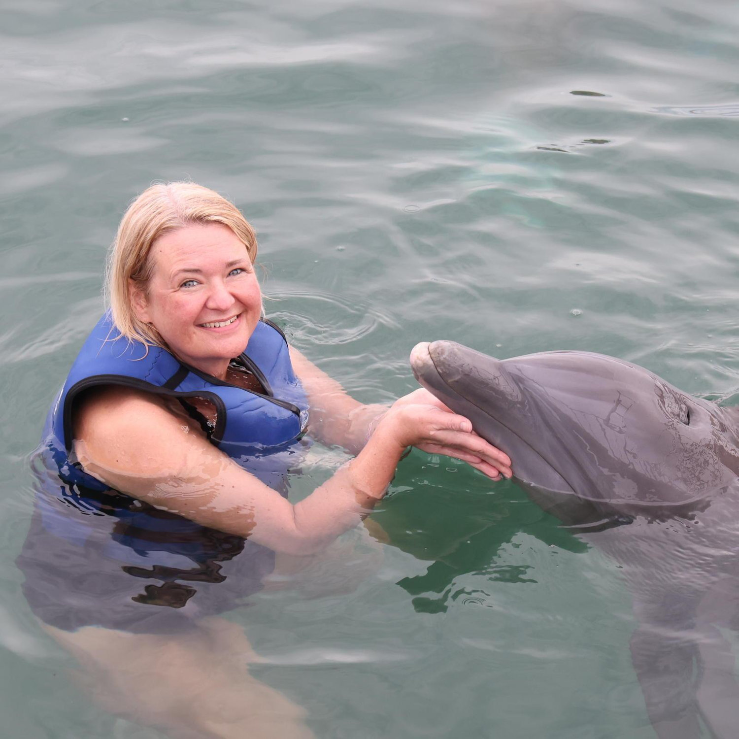 St. Thomas - November 2024 - My dream was to swim with Dophins.  Dream Come Ture