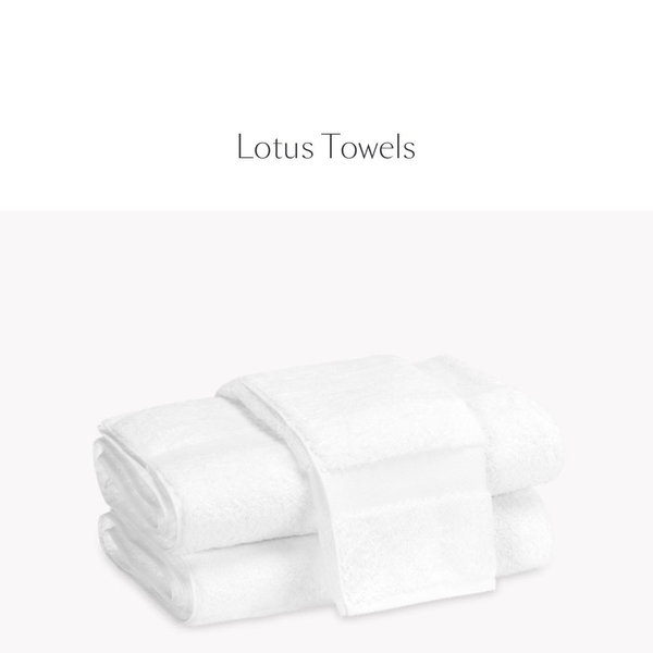 MATOUK Lotus Bath Sheets (White)