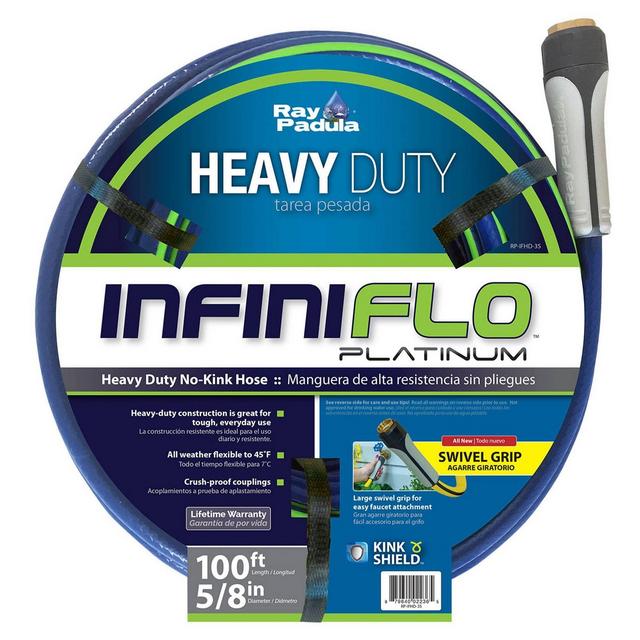 Ray Padula InfiniFlo 100ft Platinum Heavy Duty Garden Hose