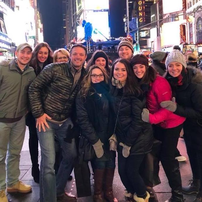 NYC with Kasey's family.