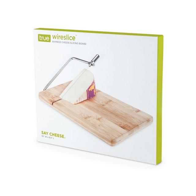 True Wire Slice Bamboo Cheese Slicing Board