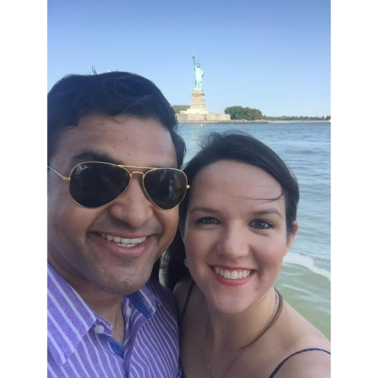 So excited to see the Statue of Liberty!