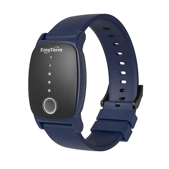 EmeTerm Explore FDA Cleared Anti-Wristband IP67 Waterproof Morning Sickness Motion Travel Sickness Vomit Relief Rechargeable Classic Strap Design No Gel Drug Free Wrist Bands Without Side Effects