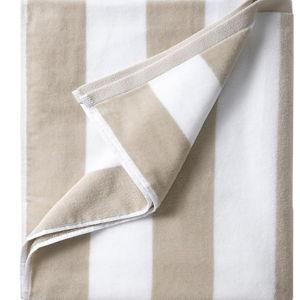 LULUHOME Large Oversized Beach Towel - Big Cotton 36 x 70 Inch Striped Pool Towel, Large Cabana Soft Swimming Towel for Adult Men Women,Chiffon