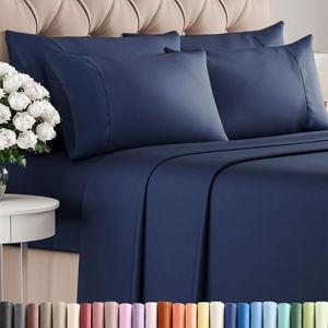 Queen 6 Piece Sheet Set - Comfy, Breathable & Cooling