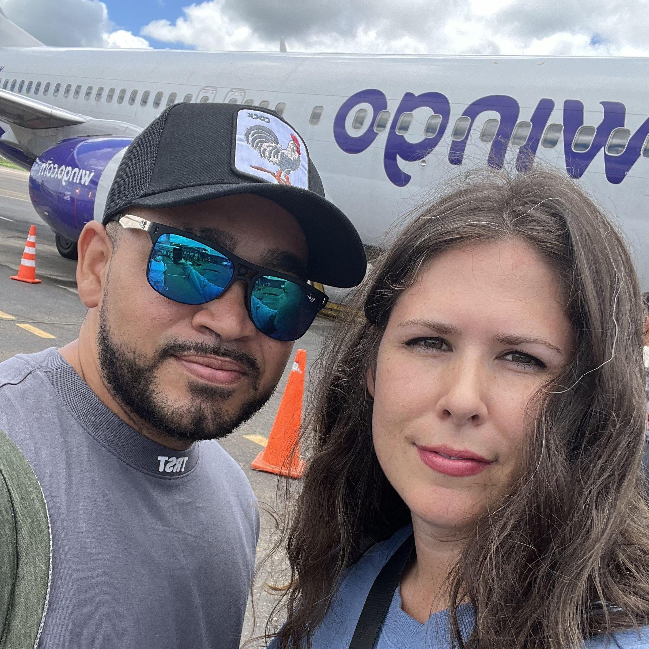 First Plane Trip on our way to Medellin