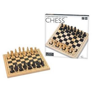 Intex Entertainment Solid Wood Chess Board Game