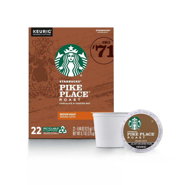 Starbucks Pike Place Medium Roast Coffee - Keurig K-Cup Pods - 22ct