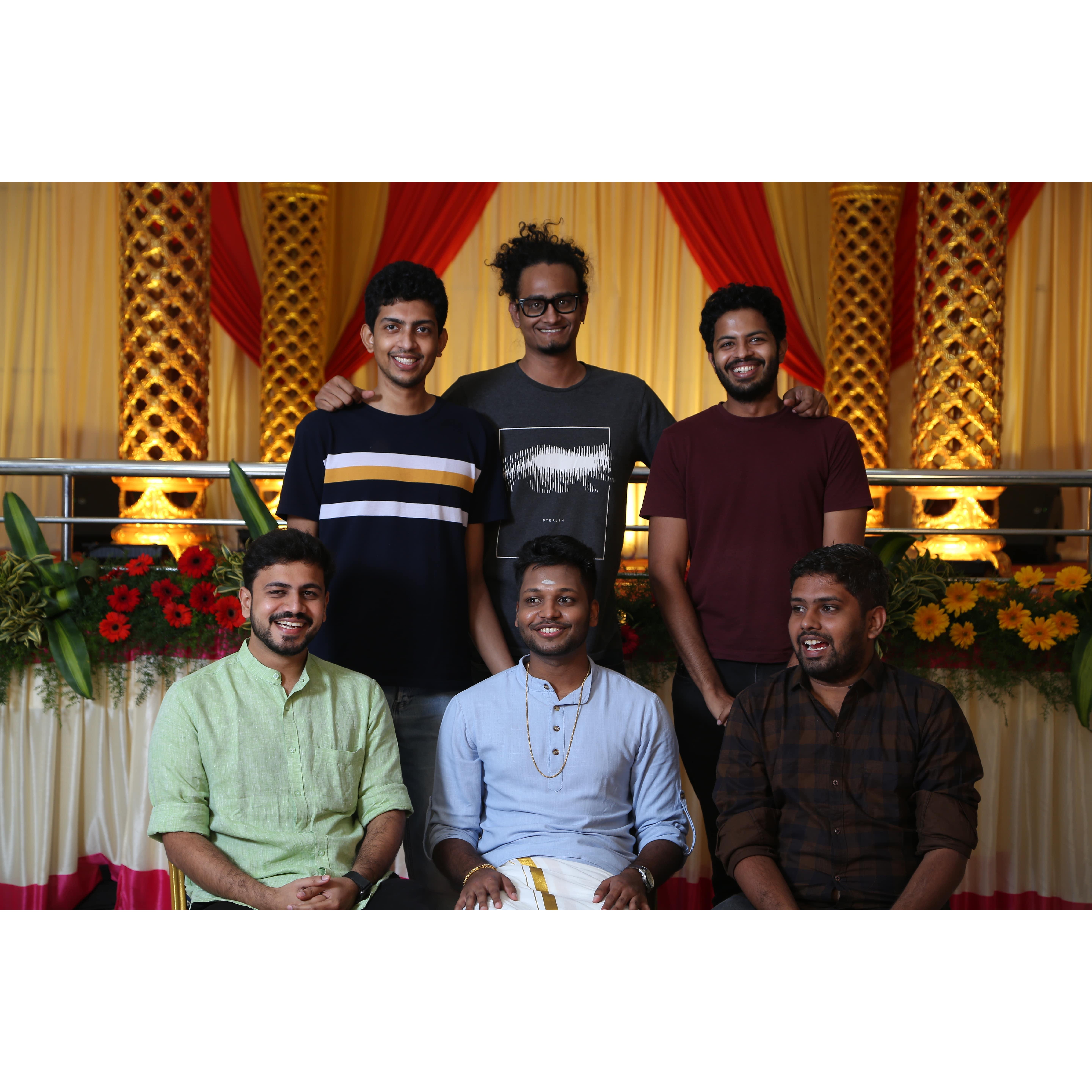 Groom and Friends