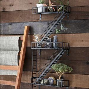 Wall shelf that looks like fire escape