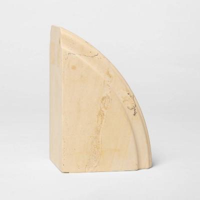 6.1&#34; x 4&#34; Decorative Limestone Bookend - Threshold&#8482;
