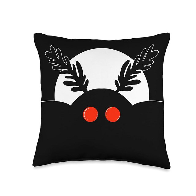 Mothman - Cute Cryptid Throw Pillow