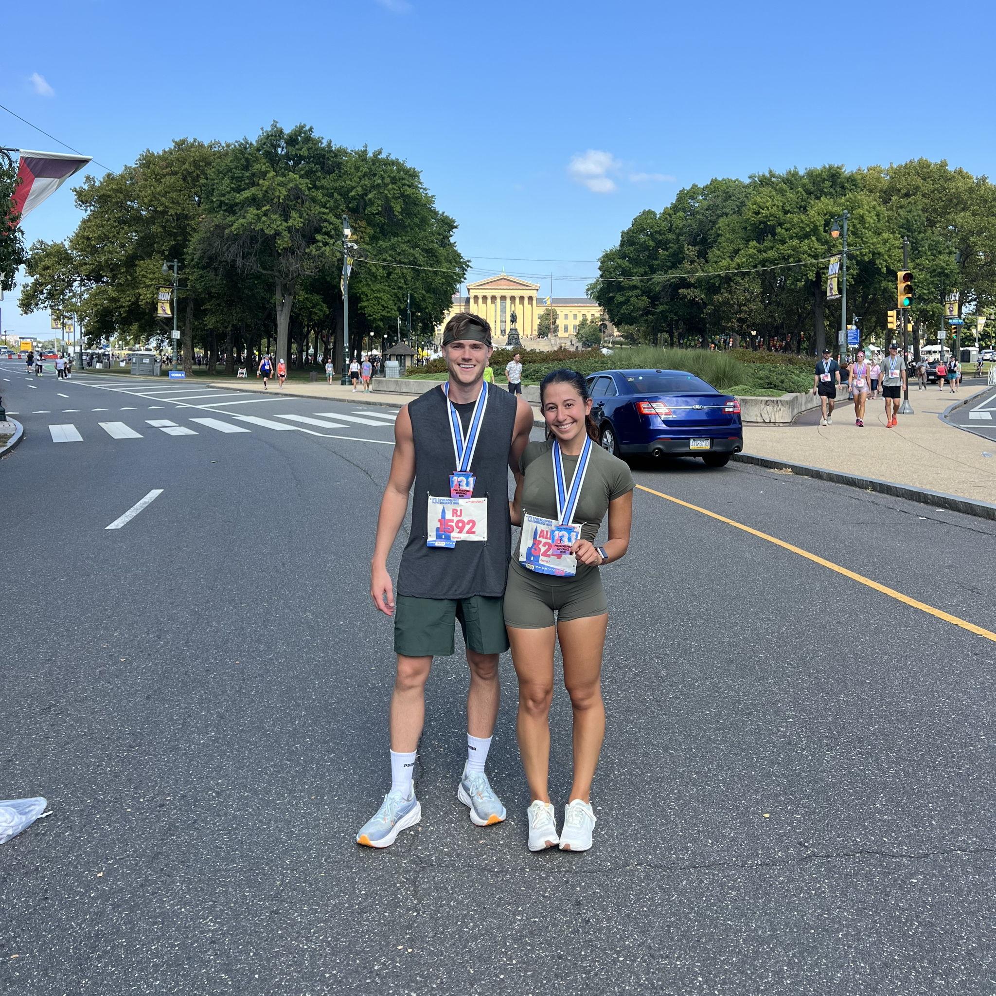 We ran our first half marathon together in the Fall of 2024