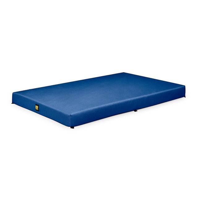 K9 Ballistics Tough Ripstop Orthopedic Crate Bed - Durable Kennel Pad with Washable Cover for Puppies and Medium Dogs, 35 x 22 fits 36” Wire Crate, Blue Quartz