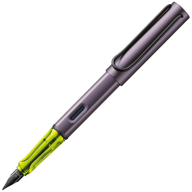 LAMY AL-star aubergine - Fountain Pen with ergonomic grip & polished steel nib in size EF - lightweight aluminum body - including LAMY T 10 blue cartridge - Right-Handed
