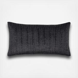 Hotel Collection - Linear Chevron Black Velvet Pillow