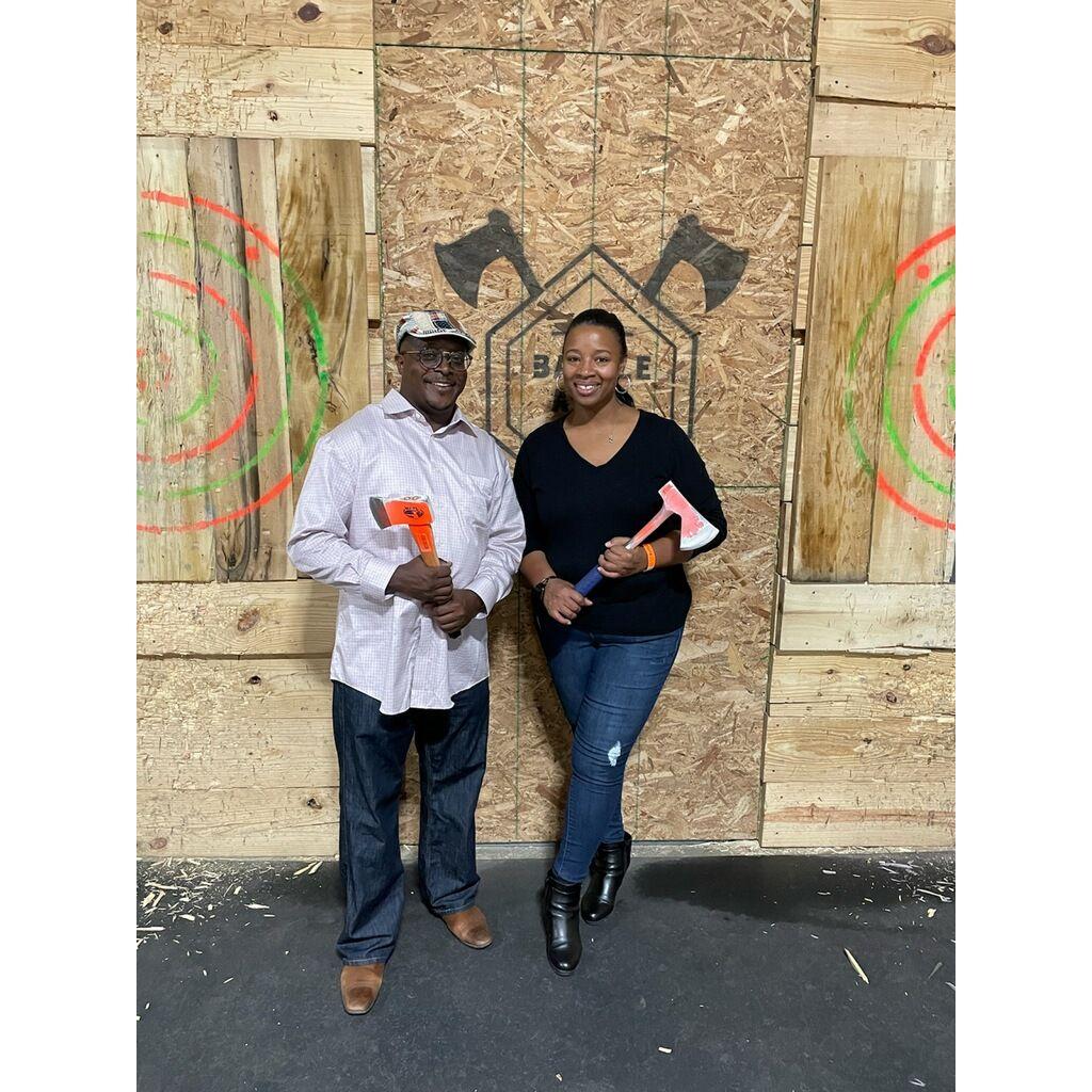 Date night throwing axes. What were we thinking lol.