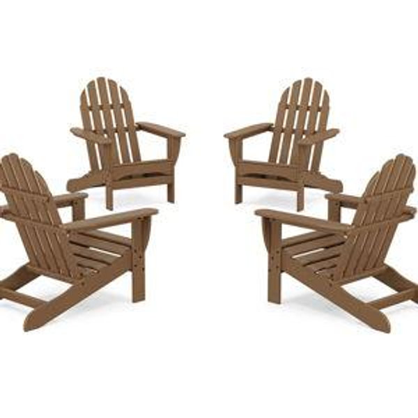 4-Piece Classic Adirondack Conversation Set