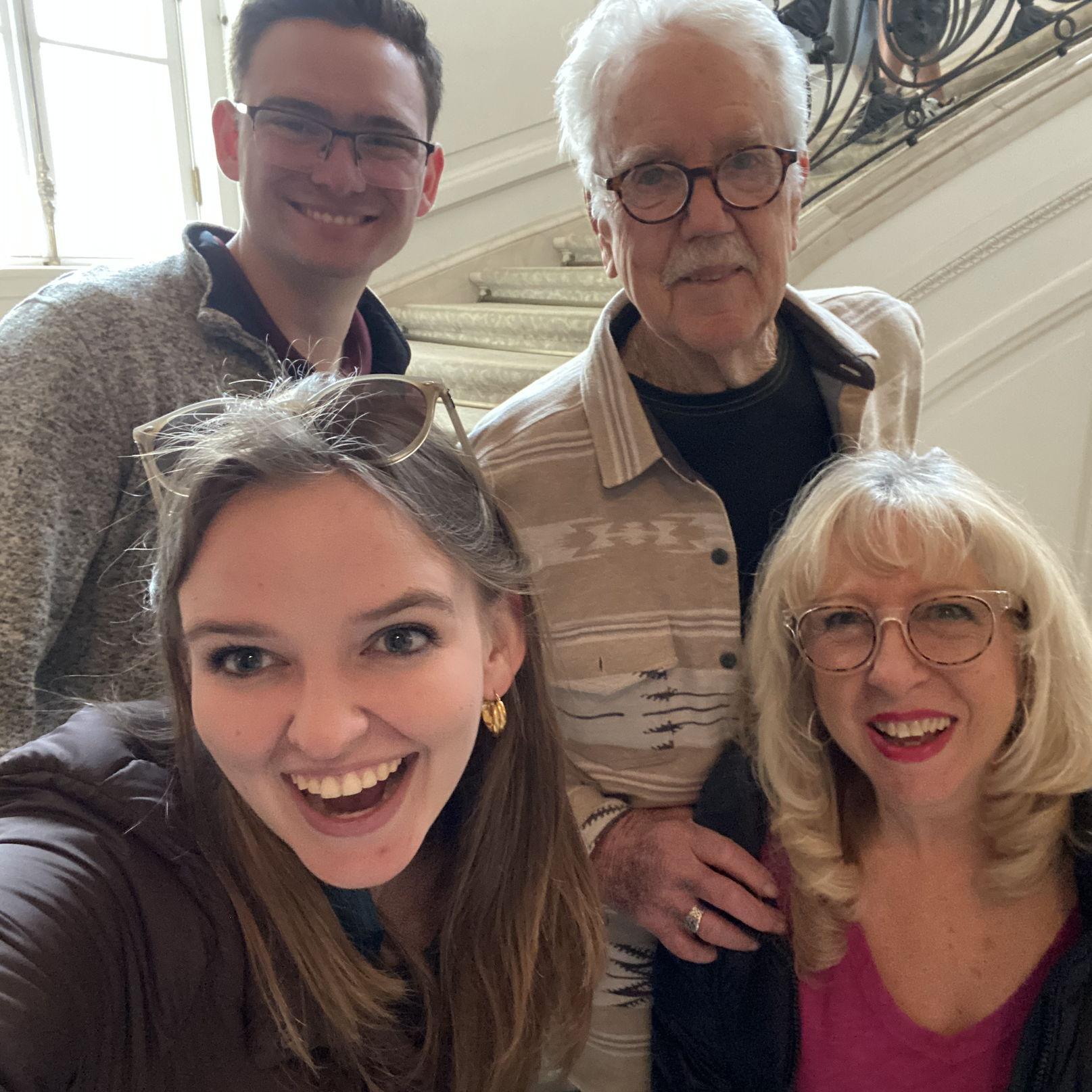 At the Huntington Gardens with Pops and Grammarsh!