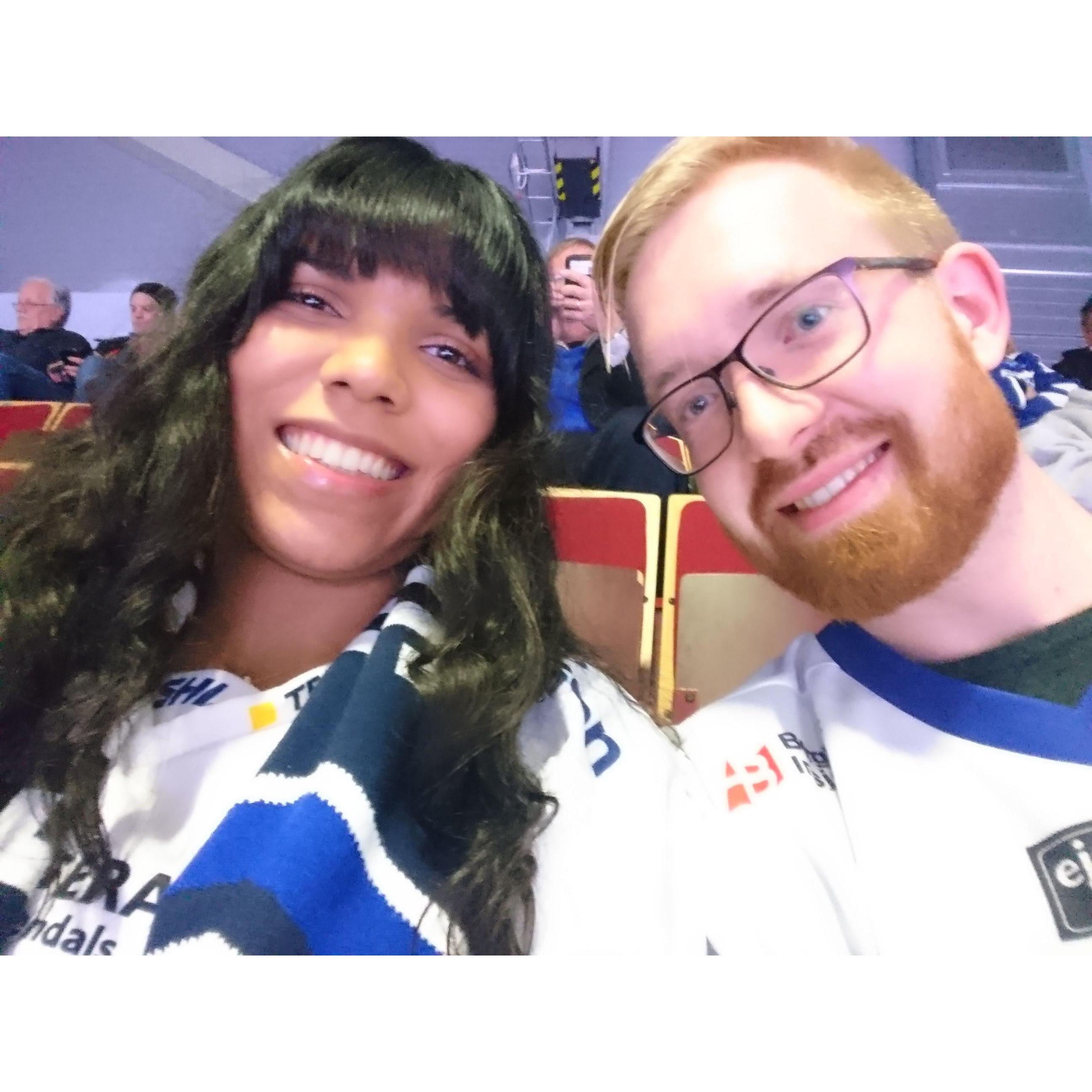 Spring 2018. Trip to Leksand to see Johan's favorite hockey team play live against AIK.