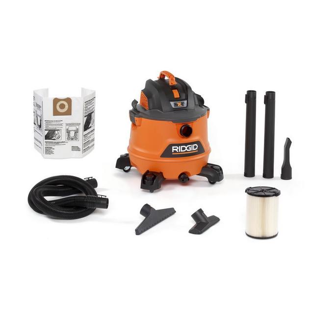 14 Gal. 6.0-Peak HP NXT Wet/Dry Shop Vacuum with Filter, Hose and Accessories