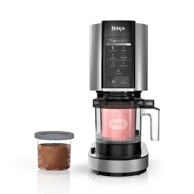 Ninja NC299AMZ CREAMi Ice Cream Maker, for Gelato, Mix-ins, Milkshakes, Sorbet & Pints 4 Pack, Compatible with NC299AMZ & NC300s Series Creami Ice Cream Makers, BPA-Free & Dishwasher Safe, Color Lids