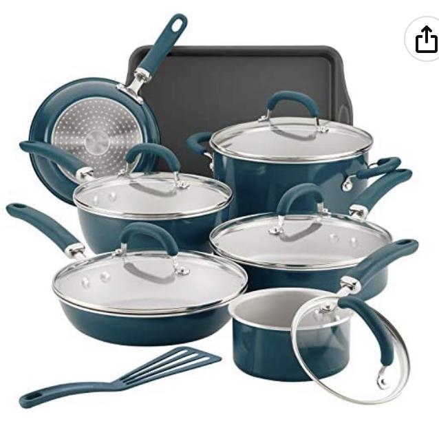 13 Pc Cookware Pots & Pans Set